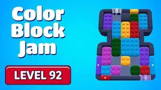 Color Block Jam Level 92 | Every Puzzle Solved! 🎯