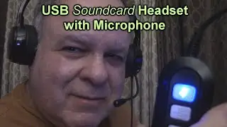 JabNecter Sound-card USB Headset with Microphone for PC or Laptop with Noise Canceling, Mute Button