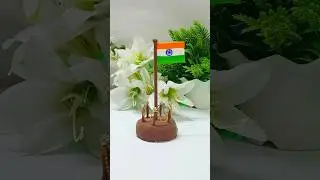 DIY India Flag with super clay 🇮🇳🪷 How to make indian flag with clay #diy #indianflag #shorts #short