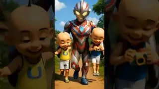 Jalan jalan bareng ultraman ribut #upinipin #ultramanribut #shorts