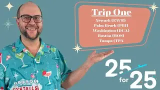 JetBlue 25 for 25 Challenge: Zack&rsquo;s First Trip (EWR, PBI, DCA, BOS, TPA)