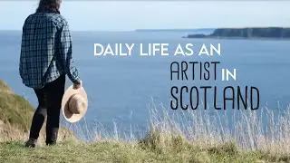 Painting landscapes in gouache, nature inspiration & updating my studio ✶ [Artist Studio VLOG 28]