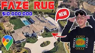 Faze Rug NEW House Tour on Google Earth