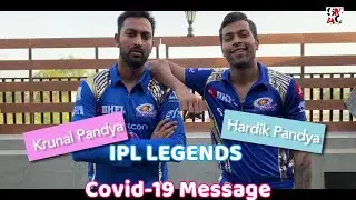 IPL 2020 Corona virus Awareness Match, Amazing Way of Message by IPL LEGENDS #Stayinyourcrease #IPL