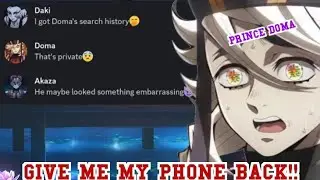 What if Doma's search history gets revealed?| Demon Slayer chat stories| Original