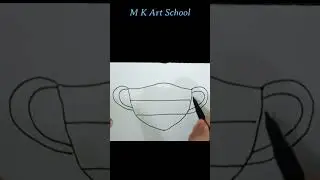 How Draw a Mask For Repblic Day l #shorts #mask #drawing #flag