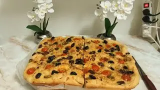 Focaccia italienne maison : moelleuse et croustillante 🤤🇮🇹😍🫒🫑🍅