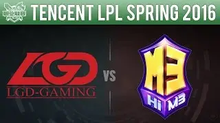 LGD vs M3 - League Of Legends S6 Tournament LPL Spring 2016 Game 2