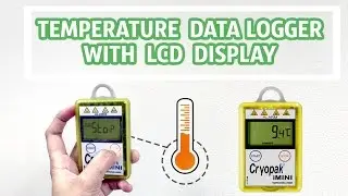 Temperature Data Logger with LCD Display and LED alerts for shipping and logistics|Vacker Global