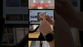 How to Connect Wireless Headphones to the Peloton Bike. #shorts
