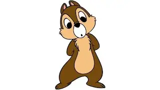 Chip, Disney Character Drawing, Painting & Coloring For Kids and Toddlers_ Kids Art 