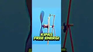 Free energi, kipas angin tanpa listrik atau bahan bakar #unik #aneh #adaadaaja #teknologi