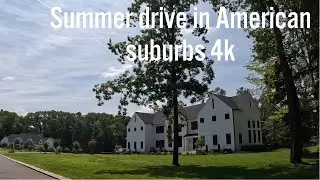 Relaxing summer drive in American suburbs - Colts Neck, New Jersey 🇺🇸 (4k)