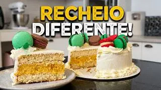 Bolo de Natal com Recheio Surpresa + Decora&ccedil;&atilde;o com Macarons