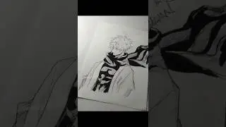 gojo pan art #anime #animedrawing #panart #shorts