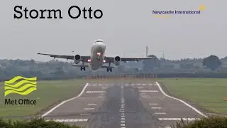 🔴Storm Otto LIVE at Newcastle International Airport | 17th February 2023