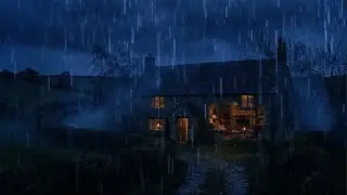 Rainy Night Cottage 🌧️ Cinematic Rain Sounds for Deep Sleep