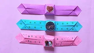 How to make easy paper watch /origami watch / origami wrist watch / Paper make watch / Arfbart watch