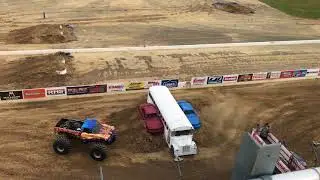 Intros 1(Roof View)  - Monster Truck Mania 2018 - Mansfield Motor Speedway