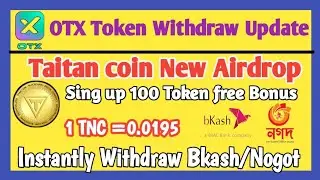 Taitan coin | Taita free Airdrop | Singup Bonus 100 TNC| New  launch Token 2023 | instantly withdraw