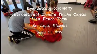 Hung Gar Lion Dance Eye-dotting Ceremony at the International Shaolin Wushu Center 2025