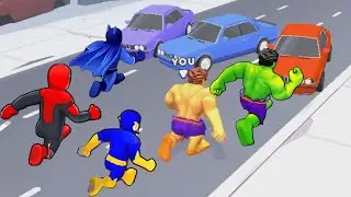 Hero Transform🏃&zwj;♂️🚗🚲🚦All Levels Gameplay Walkthrough Android,ios Max Level 210