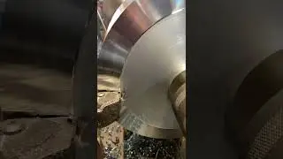 Торцовка, станок 1М63 #machine #metalturning #токарка #metallathe #