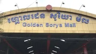 [4k]Golden Sorya Mall, Market in Phnom Penh, Cambodia 2017