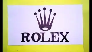 How to draw the Rolex logo