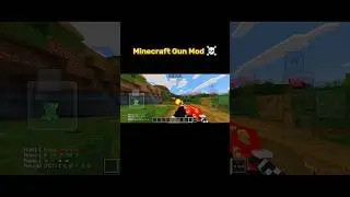 minecraft pe gun mod ☠️#minecraft #mincraftmods #shorts