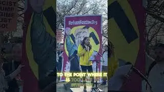 Protesting Trump's Speech Outside Capital