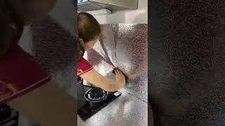 Oil-proof stickers #aluminum foil stickers #kitchen stickers #waterproof and oil-proof #kitchen