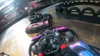 Close battle ends in BIG CRASH @TeamSportKarting Harlow