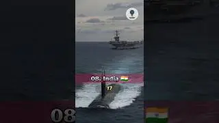 Top 10 Countries With Their Submarine Fleet Strength #shorts #submarine #ytshorts