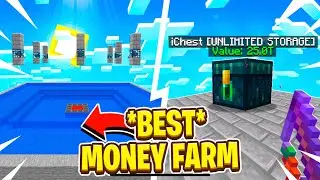 BUILDING THE BEST MONEY FARM ON OP SKYBLOCK! | Minecraft Skyblock | FadeCloud