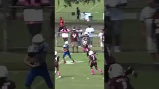 Aries Barrett #4 MCYFL Junior Cowboys vs Colt Big Third down conversion. #29 with the head top