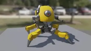 WIP SpiderMech Walk Cycles - Forward/Backward/Strafe Blending