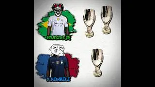 VINICIUS JR VS DEMBELE #football #trophy #shorts