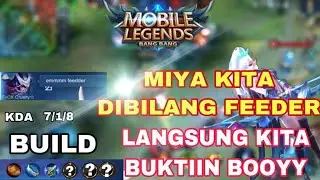 BUILD MIYA TERSAKIT 2020, MIYA REVAMP GA ADA OTAK BOOYYY,, (edisi joki gratis) - mobile legends