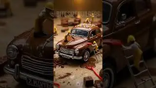 &ldquo;Tiny Humans Clean a Chocolate Car! 🍫🚗 | Bite Size Builders Magic&rdquo;