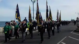Royal Marines Parading Along Deal Seafront (23.04.2018)