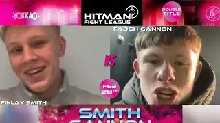 Finlay Smith VS Tadgh Gannon FACE-OFF  Interview - Hitman Fight League 