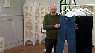 Denim & Co. Signature Perfect Flex Slim Straight Pull-On Jeans on QVC