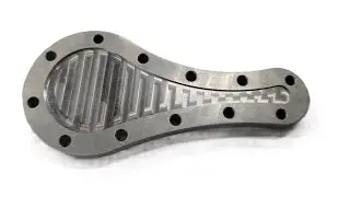 Precision fixture plate solves difficult part location problem.