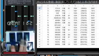 beatmaniaIIDX 33th 公式WEEKLY RANKING 片手プレイ 06～15 結果！