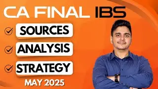 CA Final | Paper 6 | IBS | Strategy | May 25 | CA Abhishek Bansal #cafinal