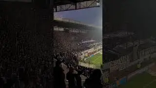 duelo de hinchadas entre san Lorenzo ❤️💙 y Quilmes💙🤍