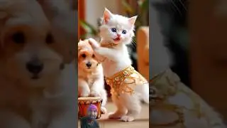 Funny Cat and Dog Dance 😹🐶 | Cute Pet Dance Short