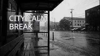 City Rain Break | Soft Rain at the Station to Quiet Your Mind (1 Hour)