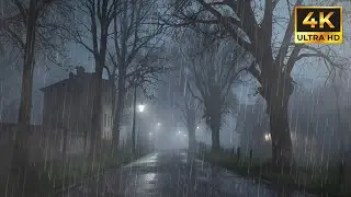 Soothing soft rain sounds offering a calm nighttime escape to help you unwind and sleep deeply